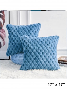 Pineapple Grid Soft Wool Fleece Feeling Cushion & Filler